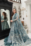 Alif by AJR Couture Embroidered Organza Unstitched 3Pc Suit - AMBROSIA