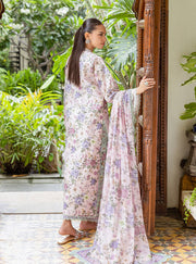 Zainab Chottani Tahra Embroidered Lawn Unstitched 3Pc Suit D-09 AMERE