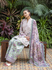 Zainab Chottani Tahra Embroidered Lawn Unstitched 3Pc Suit D-09 AMERE