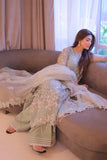 Saad Shaikh Fleurie Vol-02 Luxury Embroidered Organza Unstitched 3Pc Suit - Anya