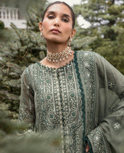 Zahra by Xenia Formals Embroidered Chiffon Unstitched 3Pc Suit D-02 AMVI