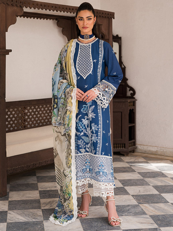 Wisteria by Roheenaz Embroidered Lawn Unstitched 3Pc Suit RUNSS23021B