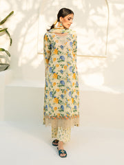 Faiza Faisal Embroidered Lawn Unstitched 3Pc Suit - ANAIS