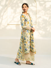 Faiza Faisal Embroidered Lawn Unstitched 3Pc Suit - ANAIS