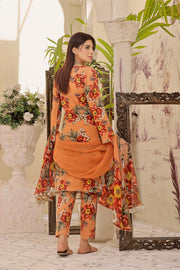 Feathers Premium Printed Lawn Unstitched 3Pc Suit ANEMONE-FT382