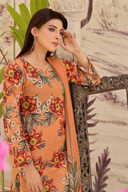 Feathers Premium Printed Lawn Unstitched 3Pc Suit ANEMONE-FT382