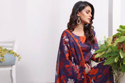 Feathers Premium Printed Lawn Unstitched 3Pc Suit ANGELINA-FT136