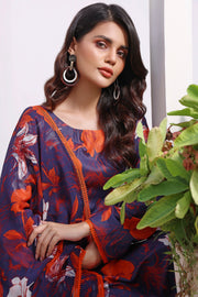 Feathers Premium Printed Lawn Unstitched 3Pc Suit ANGELINA-FT136