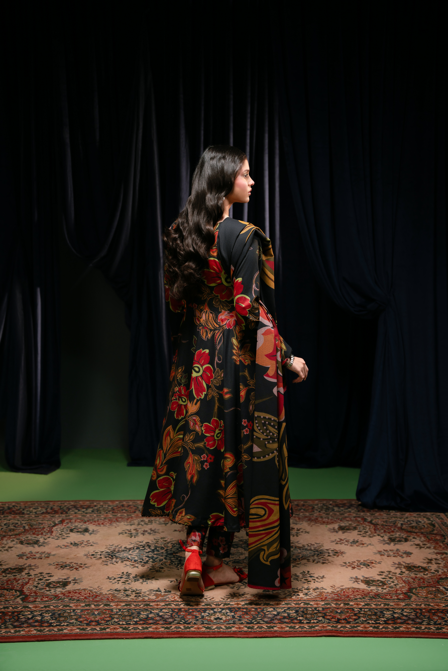Feathers Digital Printed Dhanak Unstitched 3Pc Suit ANMOL-FT417