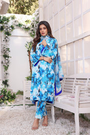 Feathers Premium Printed Lawn Unstitched 3Pc Suit ANNORA-FT194