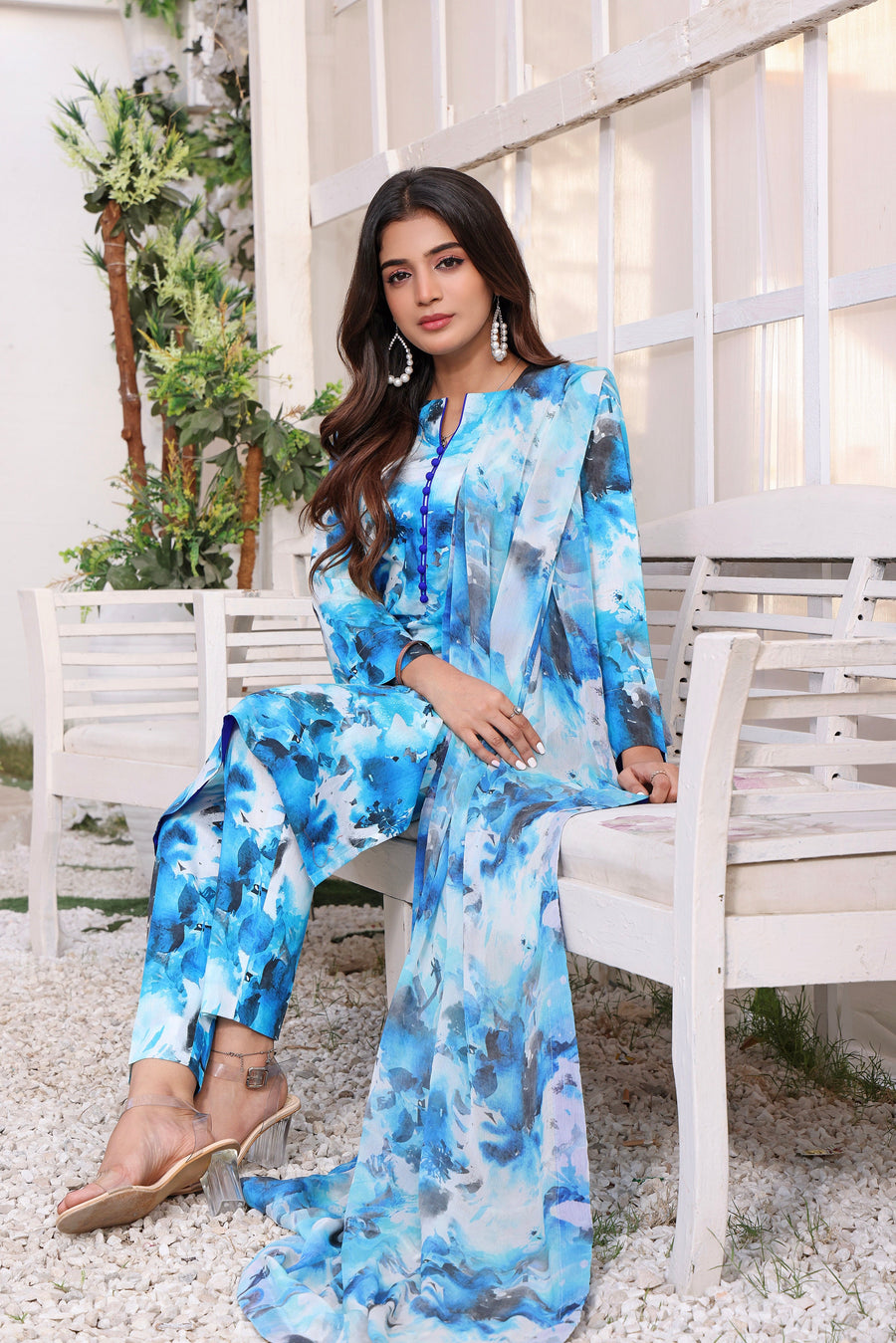 Feathers Premium Printed Lawn Unstitched 3Pc Suit ANNORA-FT194
