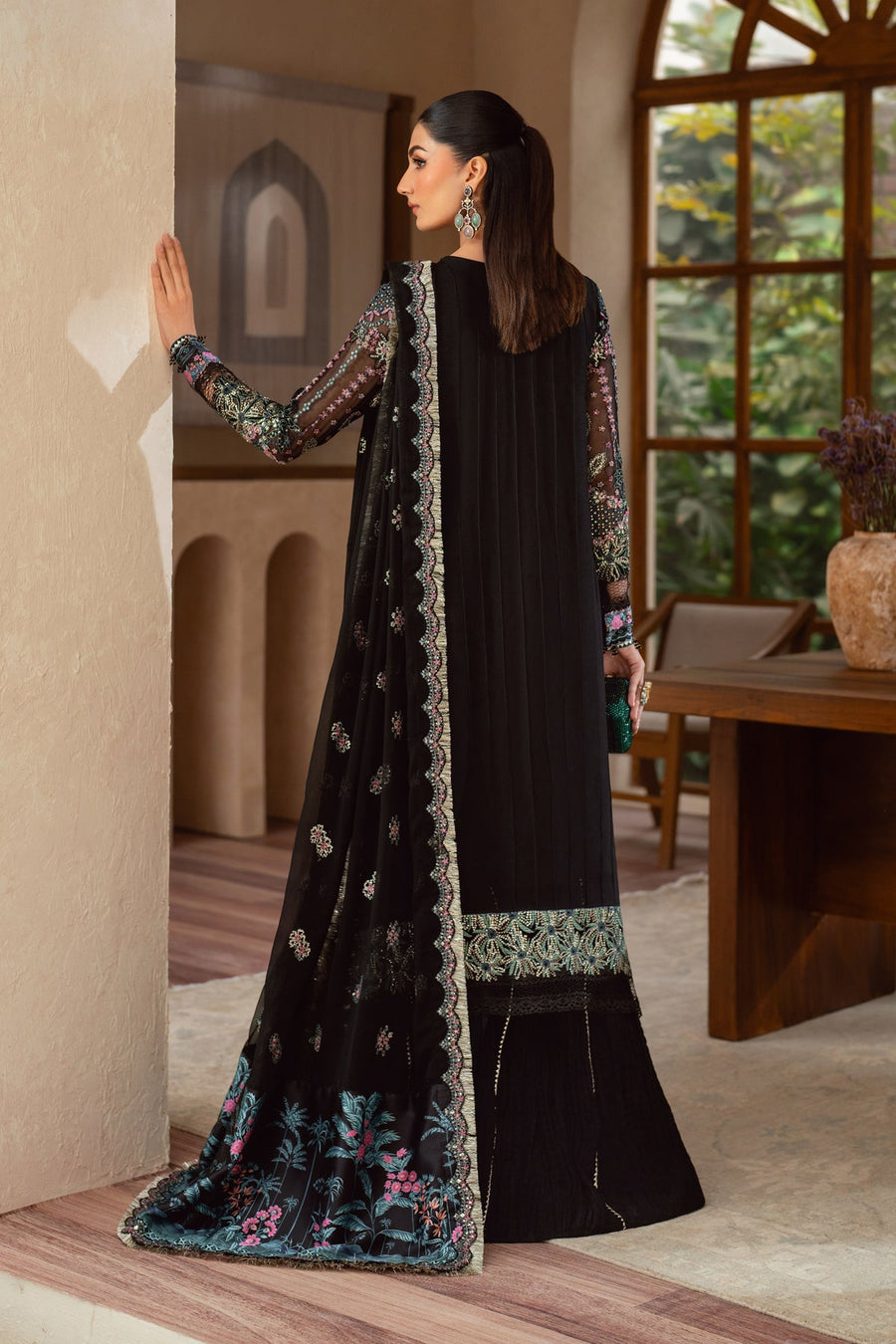 Xenia Formals Niran Embroidered Chiffon Unstitched 3Pc Suit XF-05 ANTIHA