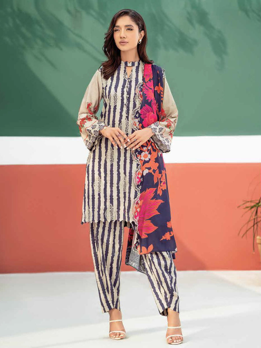 Charizma Aniq Unstitched Embroidered Khaddar 3 Piece Suit ANW-01