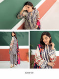 Charizma Aniq Unstitched Embroidered Khaddar 3 Piece Suit ANW-01