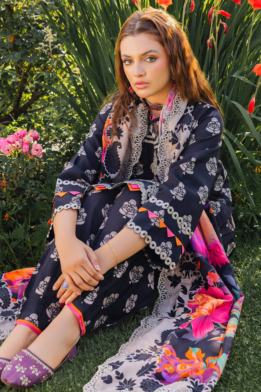 Aniq by Charizma Embroidered Staple Linen Unstitched 3Pc Suit ANW4-07