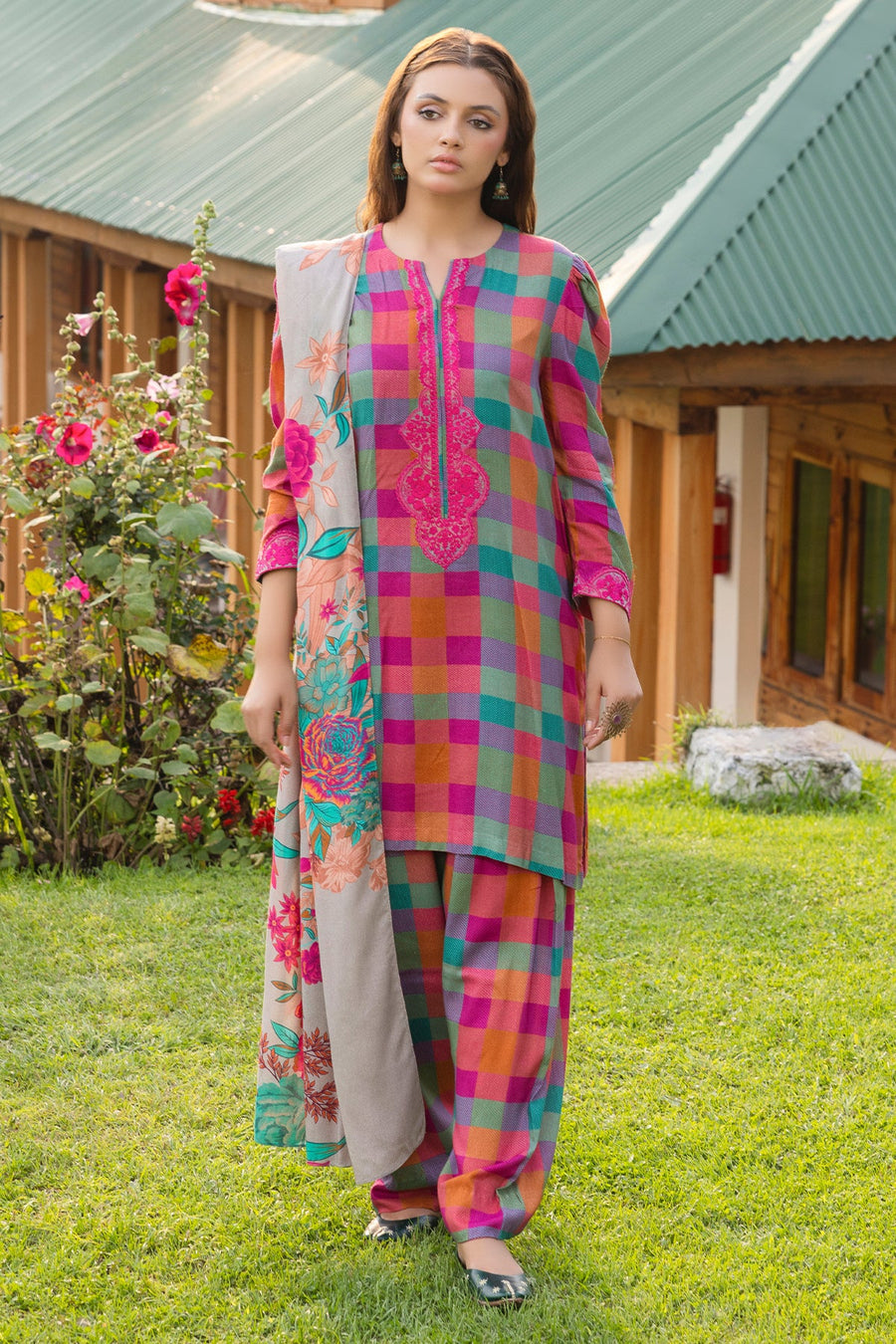 Aniq by Charizma Embroidered Staple Linen Unstitched 3Pc Suit ANW4-10