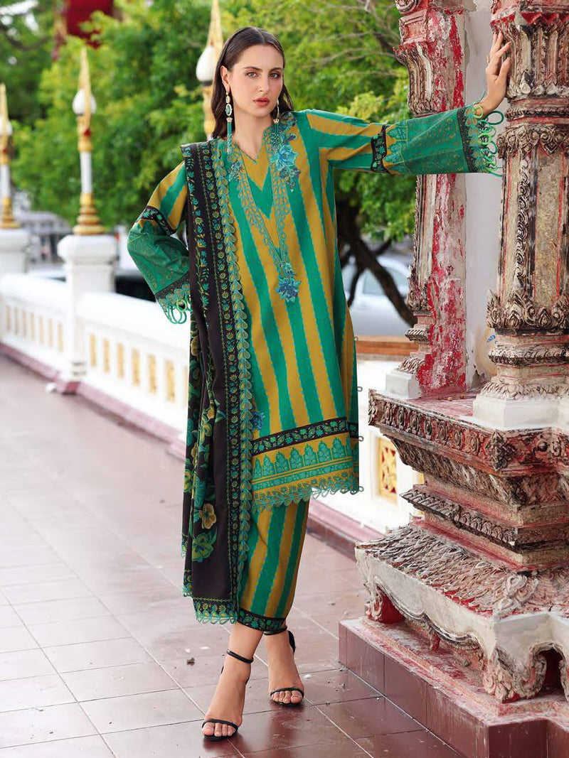 Charizma Aniq Embroidered Linen Unstitched 3Pc Suit ANW6-03