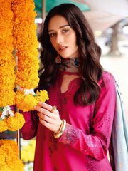 Charizma Aniq Embroidered Linen Unstitched 3Pc Suit ANW6-06