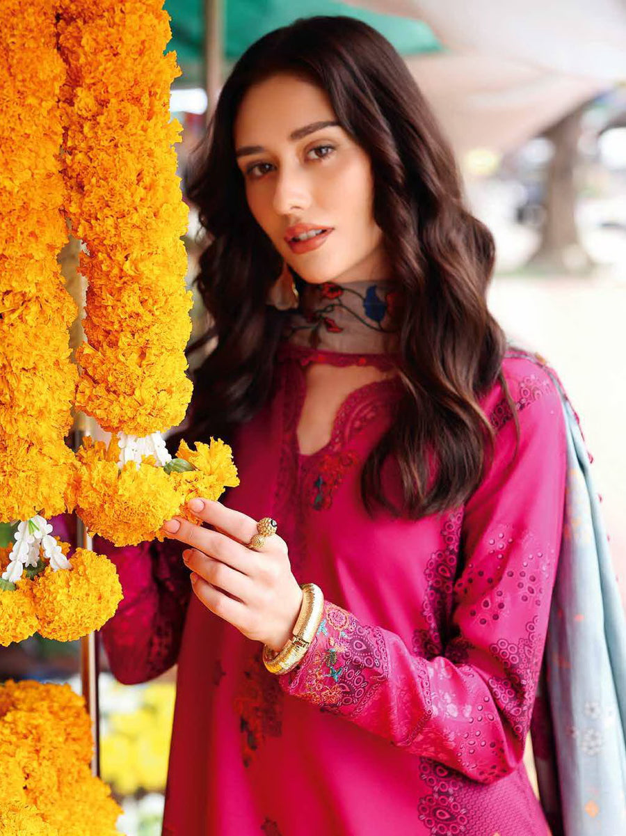 Charizma Aniq Embroidered Linen Unstitched 3Pc Suit ANW6-06