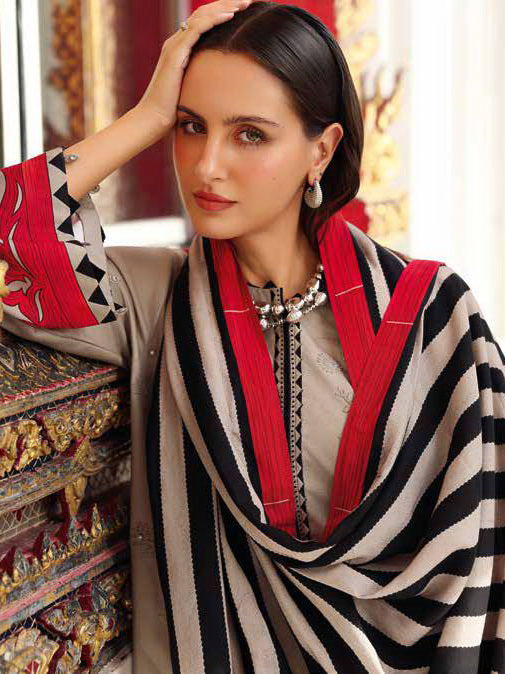 Charizma Aniq Embroidered Linen Unstitched 3Pc Suit ANW6-08