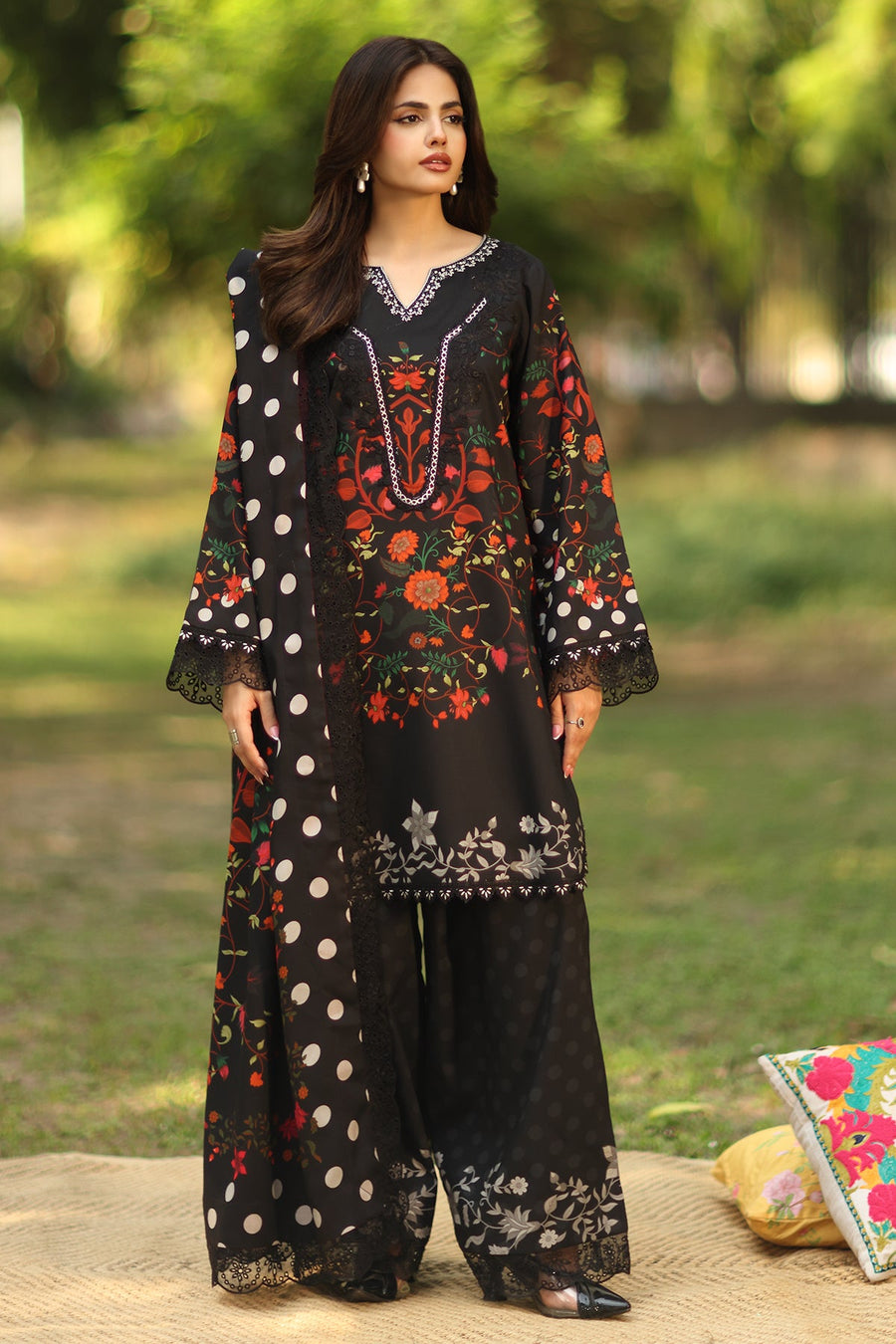 Charizma Aniq Vol-02 Embroidered Linen Unstitched 3Pc Suit ANW6-13