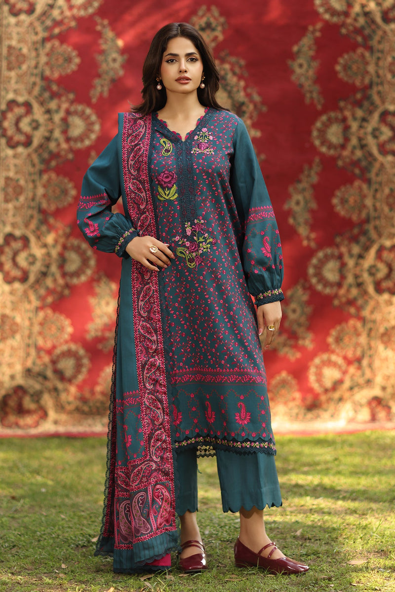 Charizma Aniq Vol-02 Embroidered Linen Unstitched 3Pc Suit ANW6-16