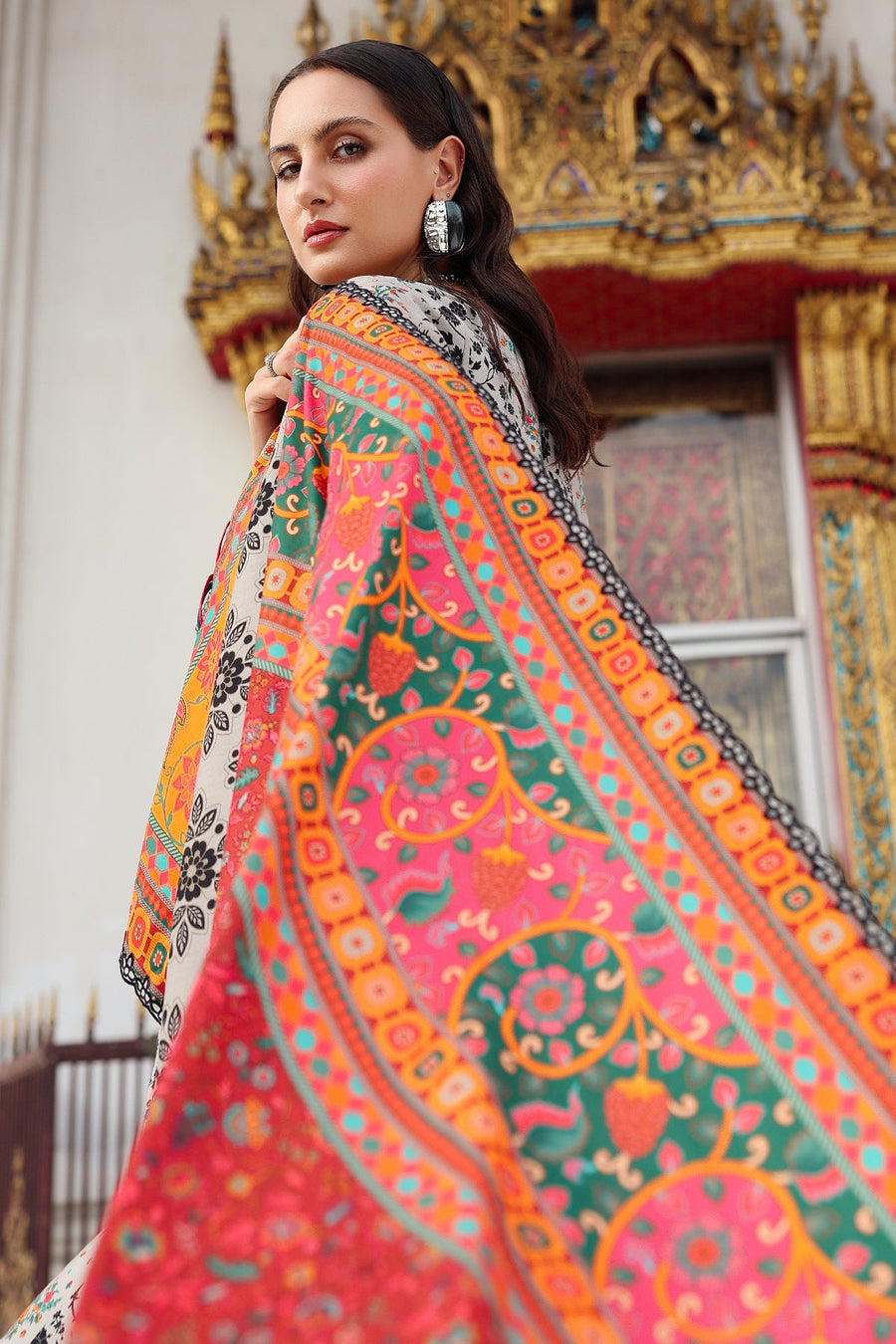 Charizma Aniq Vol-02 Embroidered Linen Unstitched 3Pc Suit ANW6-19