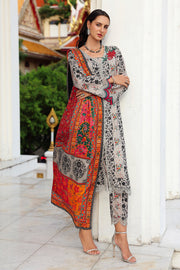 Charizma Aniq Vol-02 Embroidered Linen Unstitched 3Pc Suit ANW6-19