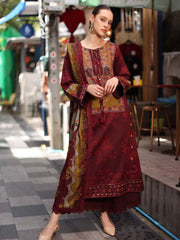 Charizma Aniiq Vol-01 Embroidered Linen Unstitched 3Pc Suit ANW7-03