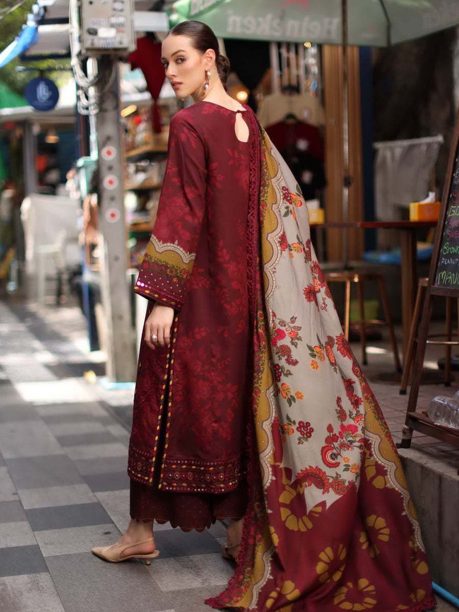 Charizma Aniiq Vol-01 Embroidered Linen Unstitched 3Pc Suit ANW7-03