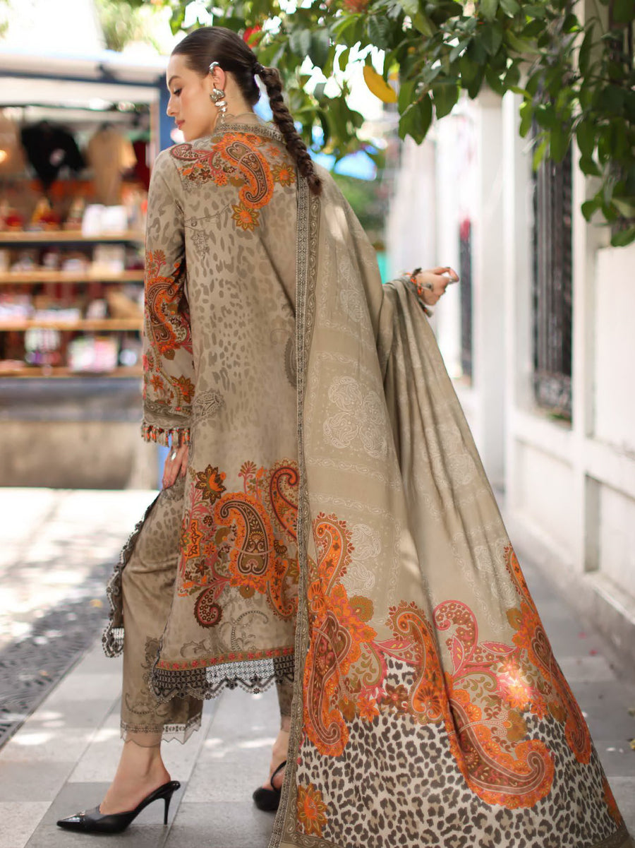 Charizma Aniiq Vol-01 Embroidered Linen Unstitched 3Pc Suit ANW7-04