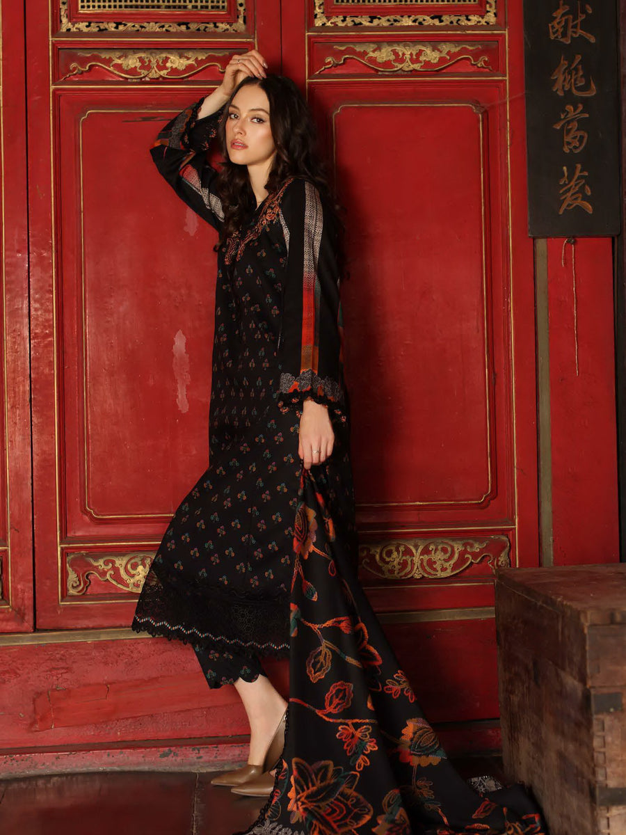 Charizma Aniiq Vol-01 Embroidered Linen Unstitched 3Pc Suit ANW7-10
