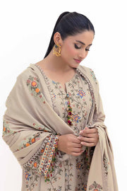 Gul Ahmed Winter Embroidered Acrylic Unstitched 3Pc Suit AP-42007
