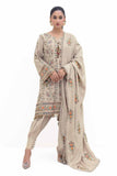 Gul Ahmed Winter Embroidered Acrylic Unstitched 3Pc Suit AP-42007