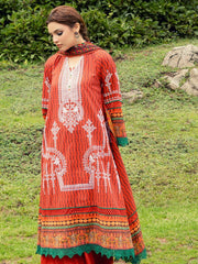 Gul Ahmed Embroidered Khaddar Unstitched 3Pc Suit AP-42048
