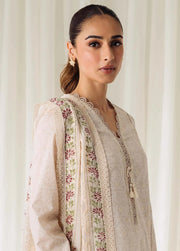 QPrints by Qalamkar Embroidered Lawn Unstitched 3Pc Suit AR-02 ELEA