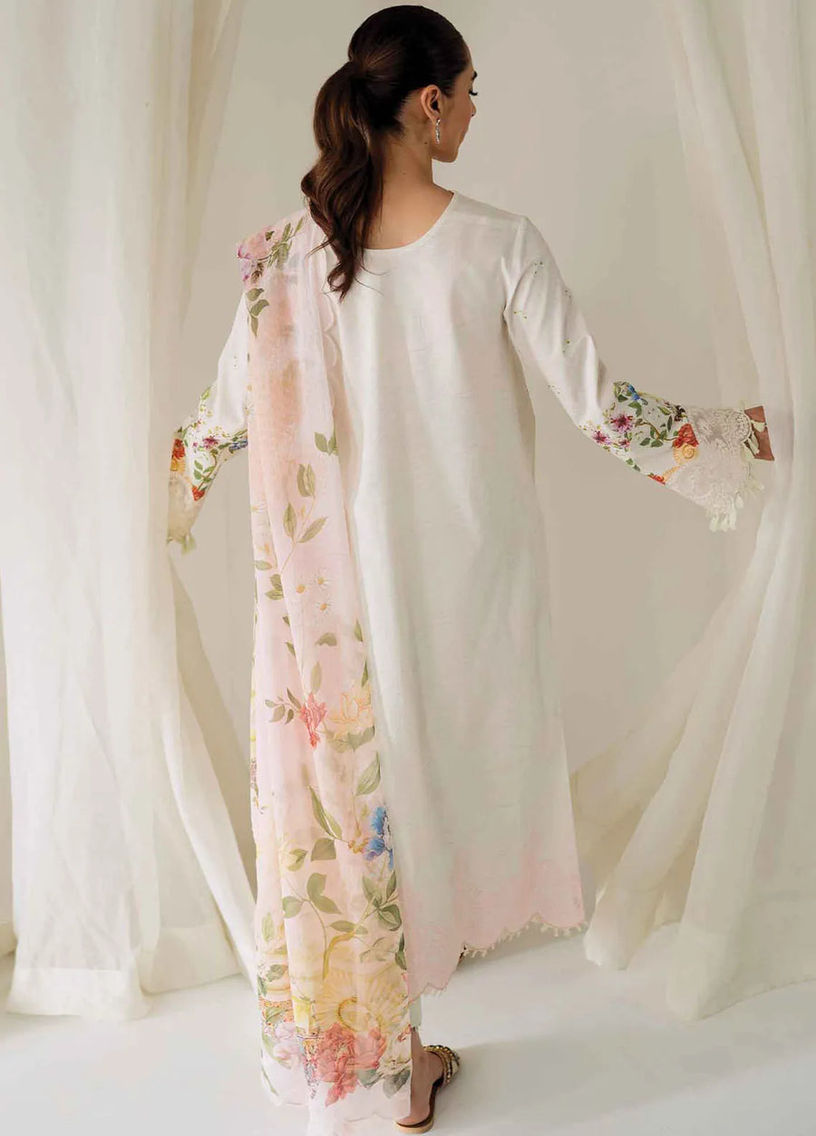 QPrints by Qalamkar Embroidered Lawn Unstitched 3Pc Suit AR-03 JOSE