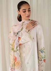 QPrints by Qalamkar Embroidered Lawn Unstitched 3Pc Suit AR-03 JOSE