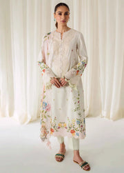 QPrints by Qalamkar Embroidered Lawn Unstitched 3Pc Suit AR-03 JOSE