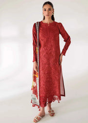 QPrints by Qalamkar Embroidered Lawn Unstitched 3Pc Suit AR-09 RENEE