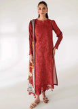 QPrints by Qalamkar Embroidered Lawn Unstitched 3Pc Suit AR-09 RENEE