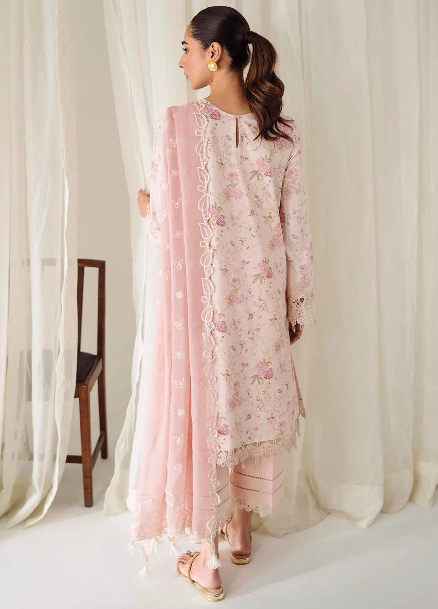 QPrints by Qalamkar Embroidered Lawn Unstitched 3Pc Suit AR-10 HELENE