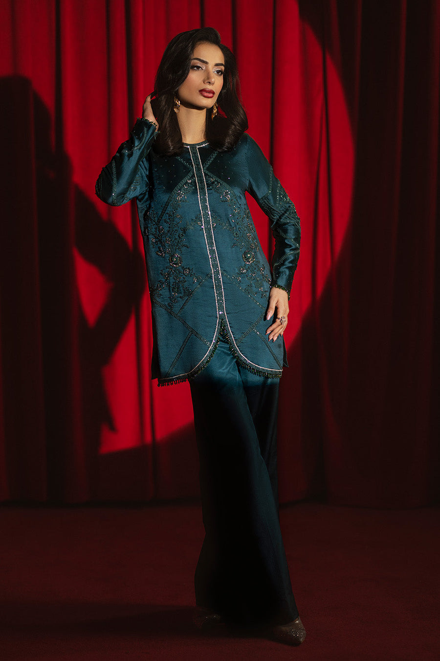 Zariya Siara Ready to Wear Silk Organza 3Pc Suit ZB60169 ARAMI