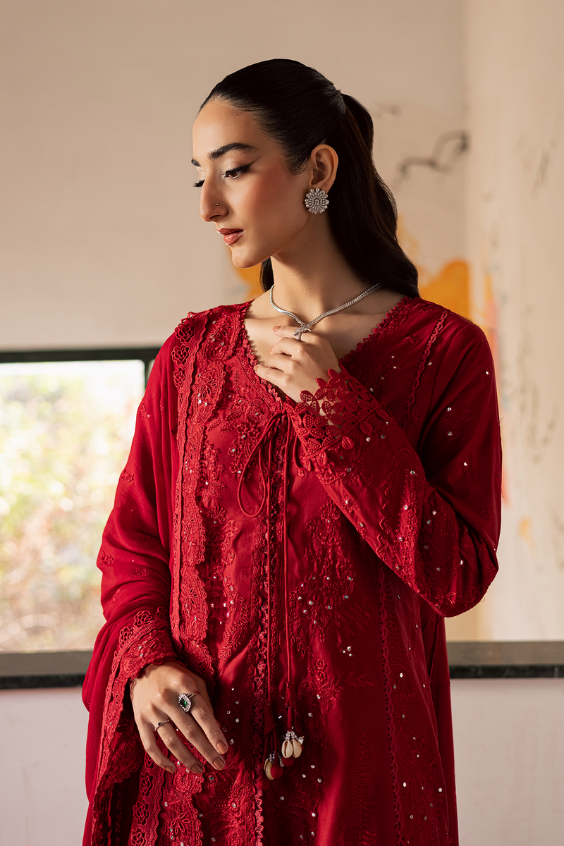 Zarposh Celia Embroidered Luxury Lawn Unstitched 3Pc Suit - ARDYN