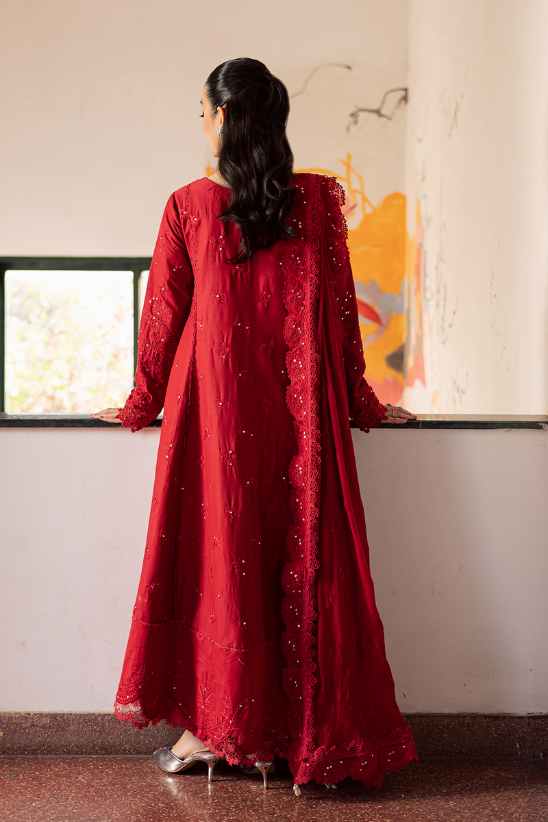 Zarposh Celia Embroidered Luxury Lawn Unstitched 3Pc Suit - ARDYN