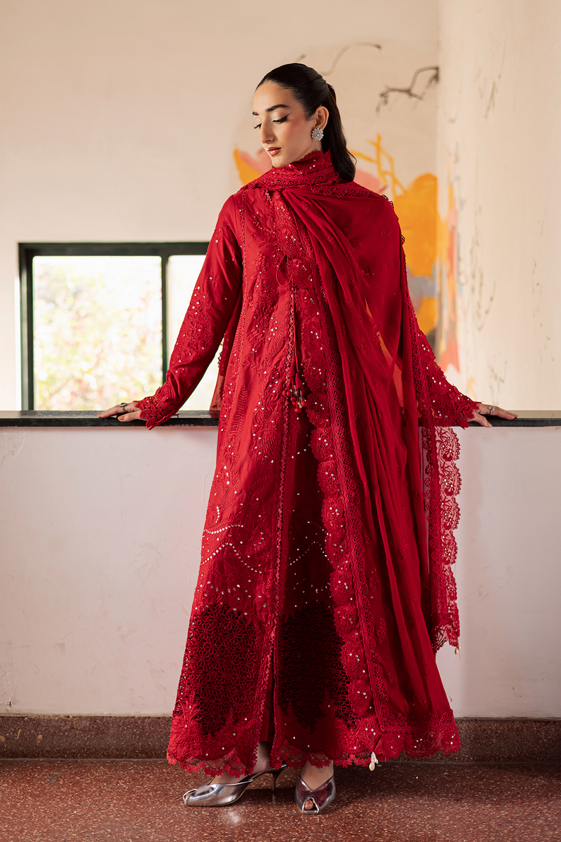 Zarposh Celia Embroidered Luxury Lawn Unstitched 3Pc Suit - ARDYN
