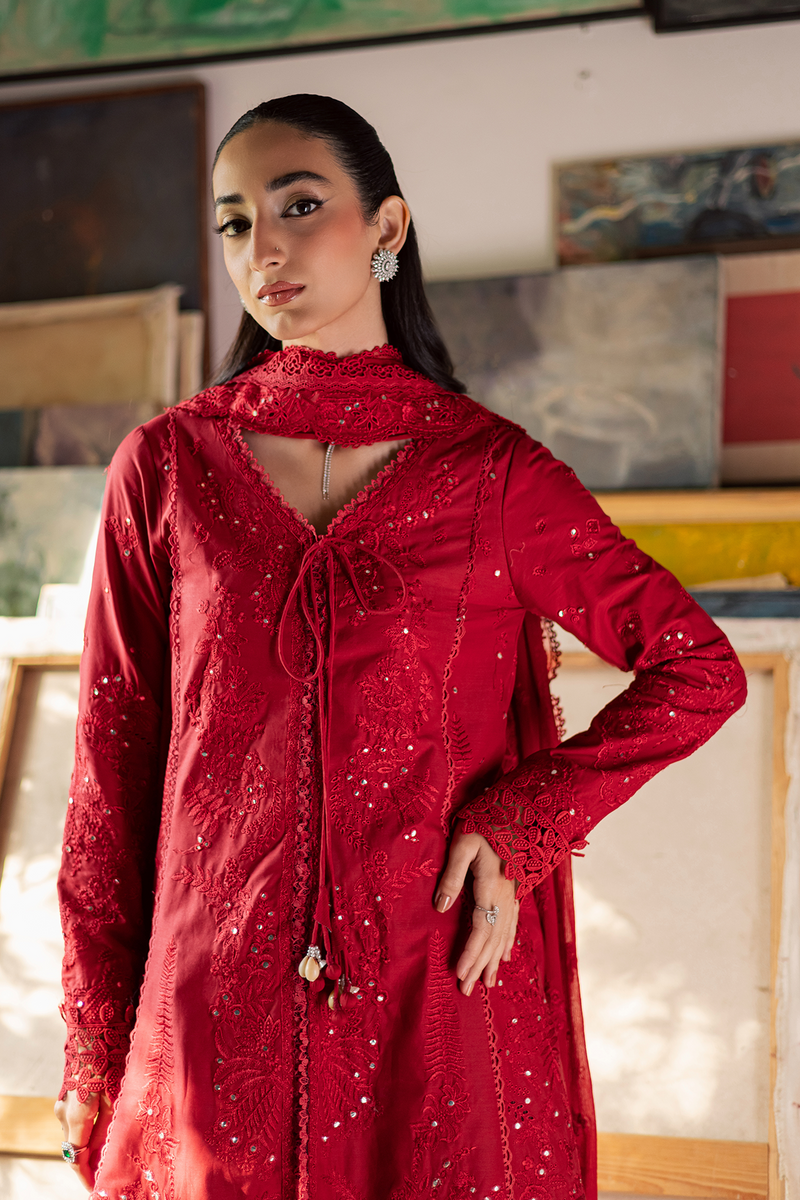 Zarposh Celia Embroidered Luxury Lawn Unstitched 3Pc Suit - ARDYN