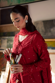Zarposh Celia Embroidered Luxury Lawn Unstitched 3Pc Suit - ARDYN