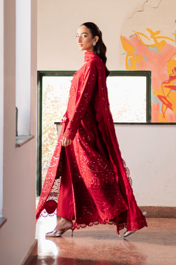 Zarposh Celia Embroidered Luxury Lawn Unstitched 3Pc Suit - ARDYN