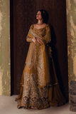 Zarposh Jahanara Festive Embroidered Organza Unstitched 3Pc Suit - AREZOO